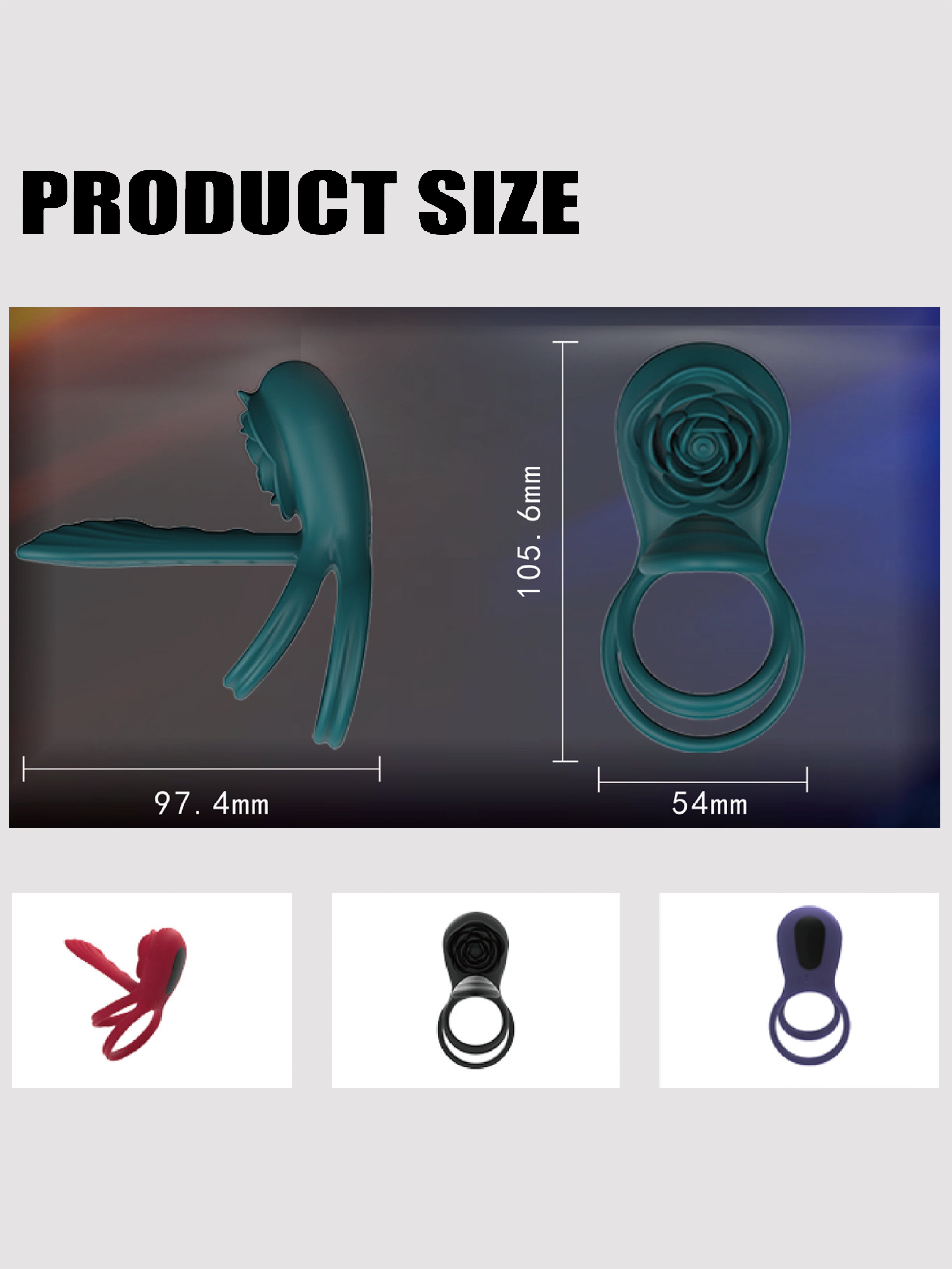 App-Controlled Vibrating Rose Ring