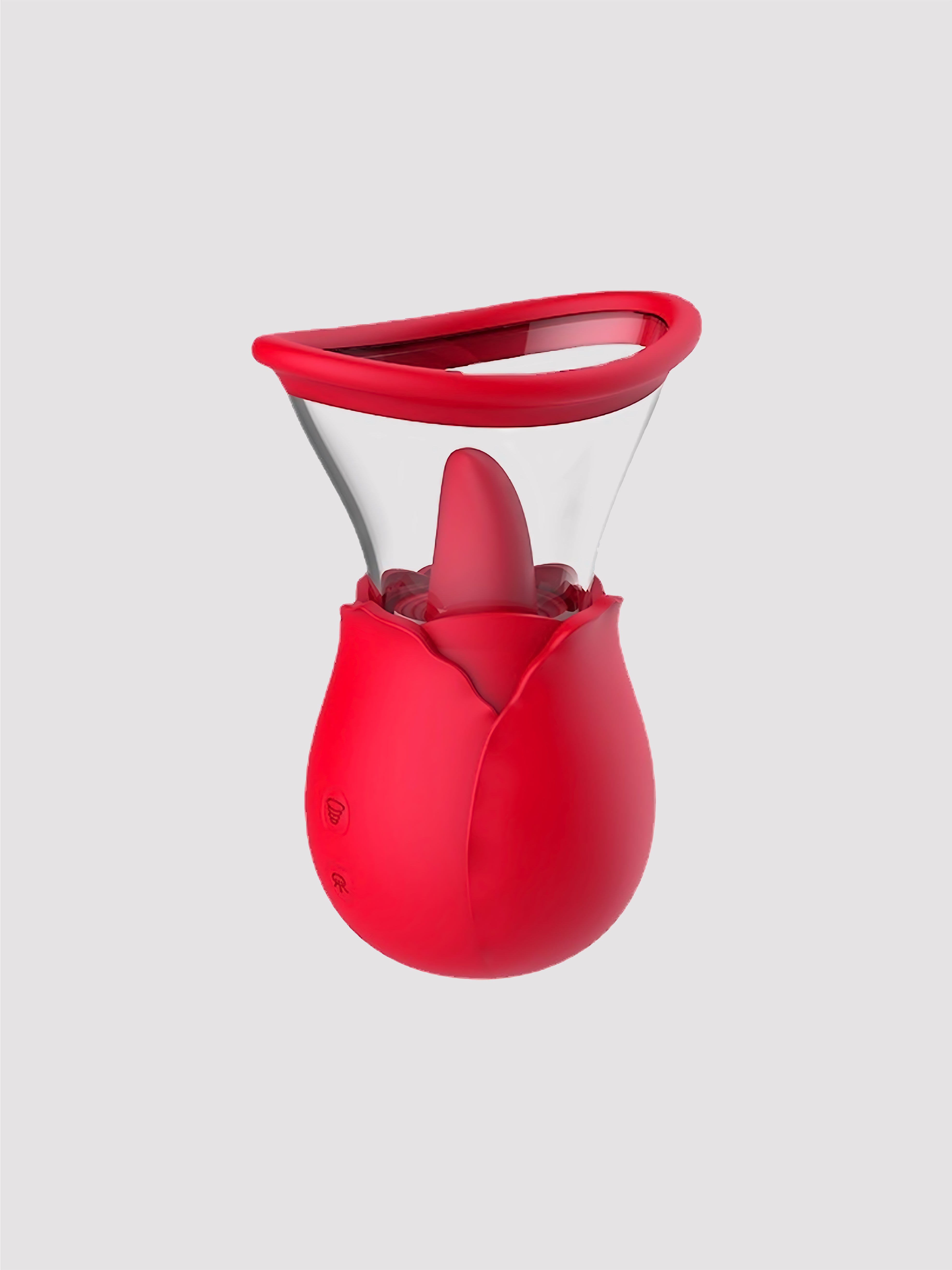 Premium body-safe dreamy rose dual suction vibrator for deep clitoral and internal stimulation.