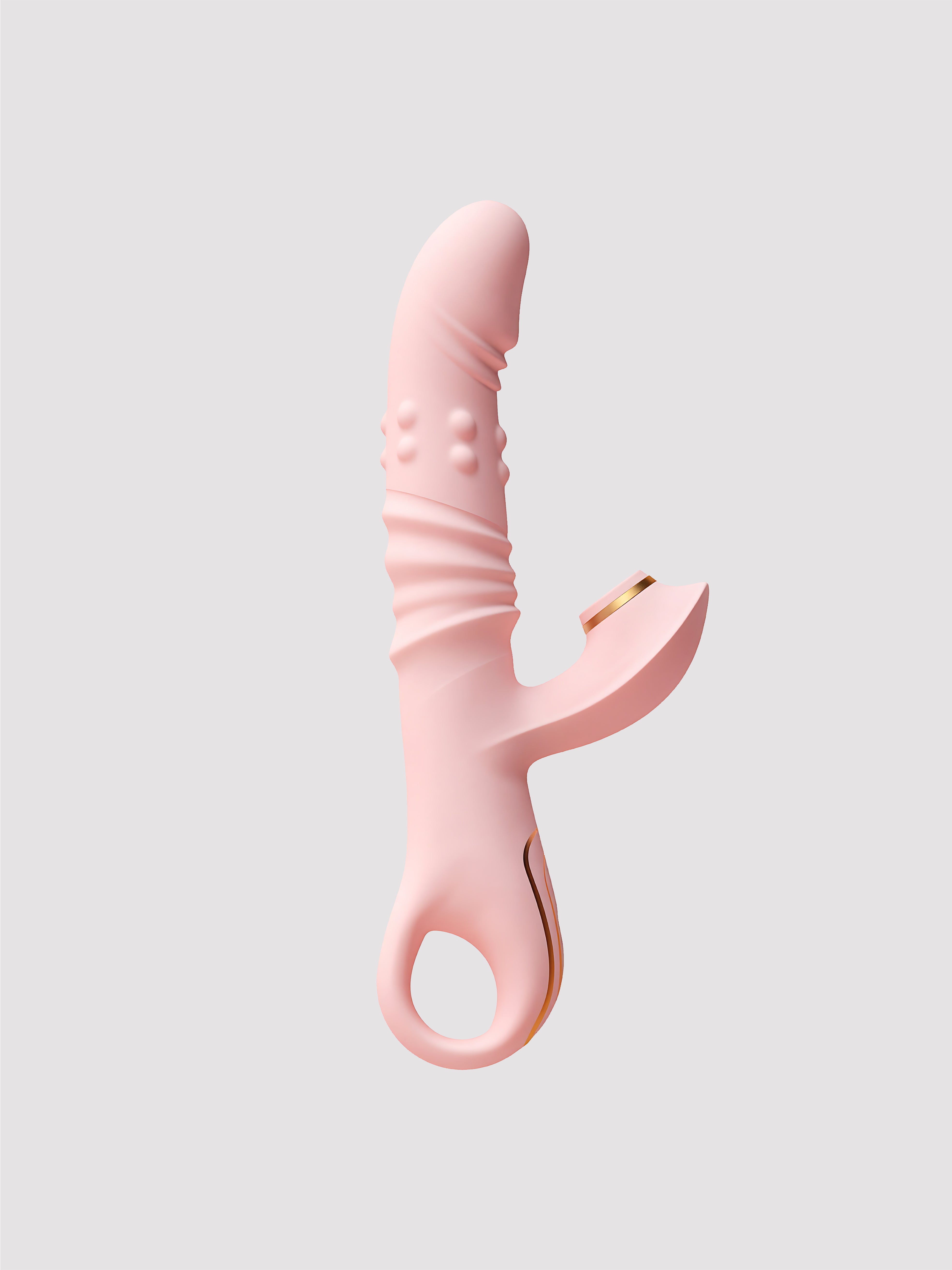 Premium body-safe heated telescopic suction vibrator for deep clitoral and internal stimulation.