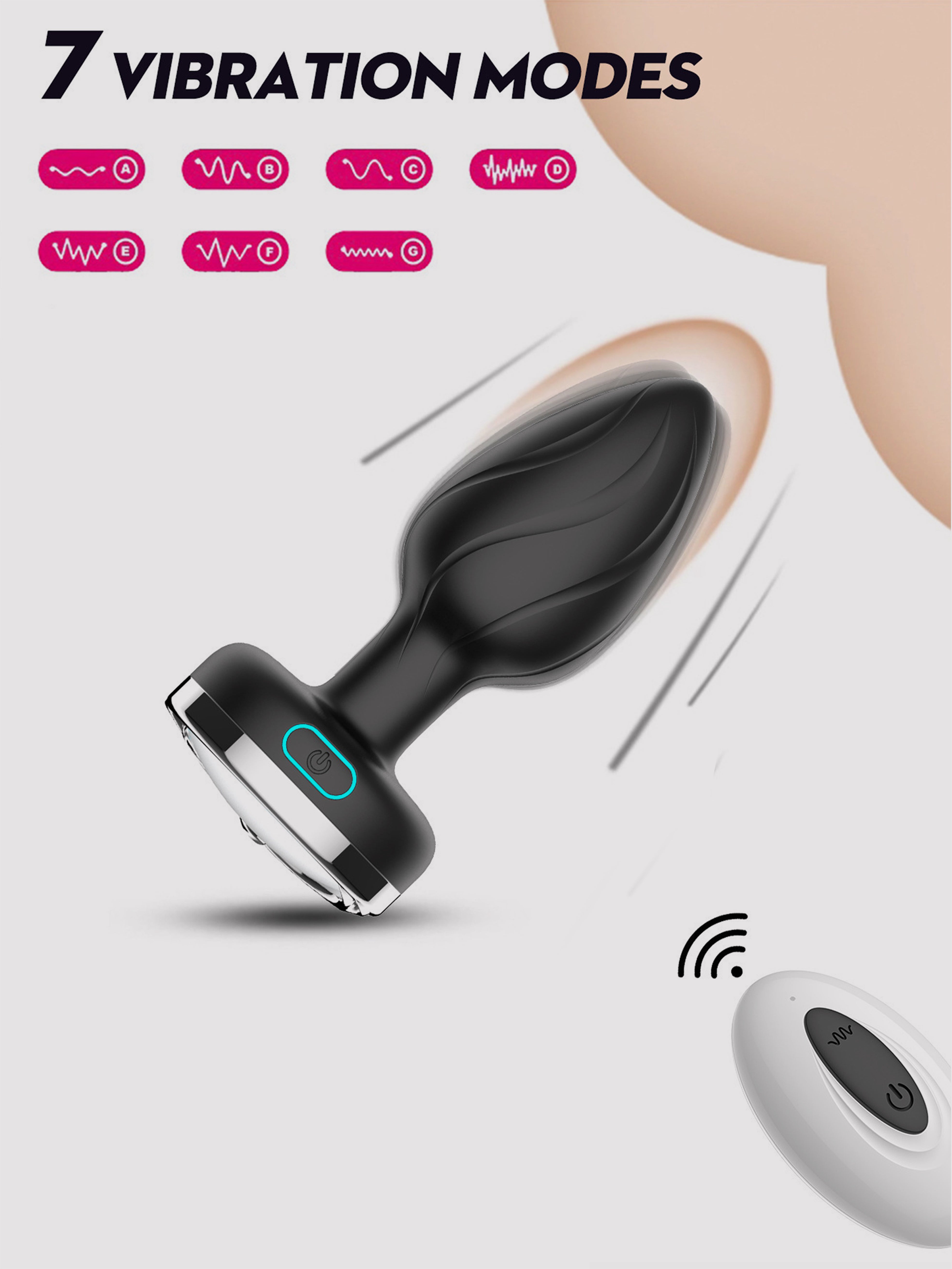 LED Remote Prostate Massager