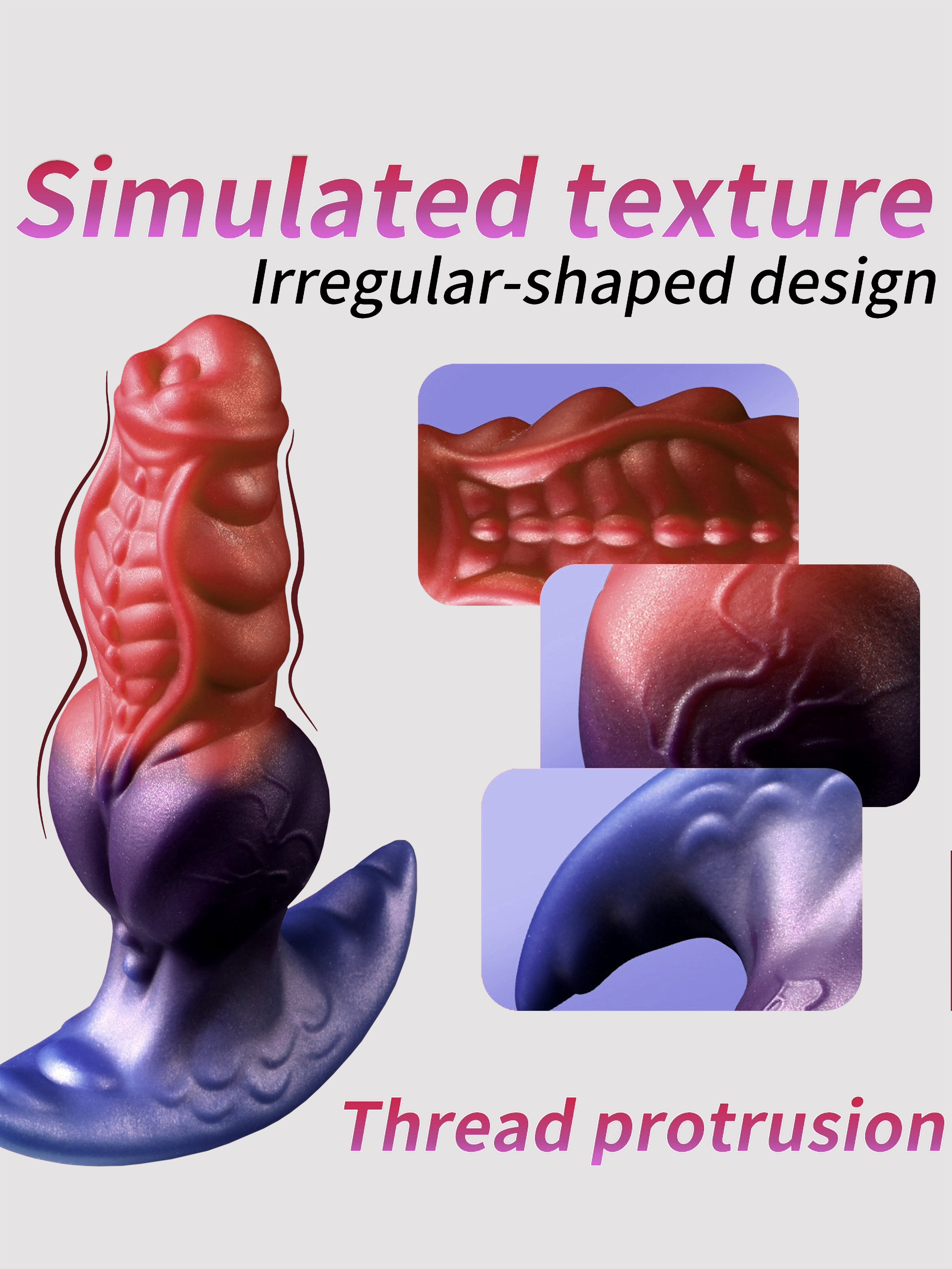 Realistic Liquid Silicone Anal Massager