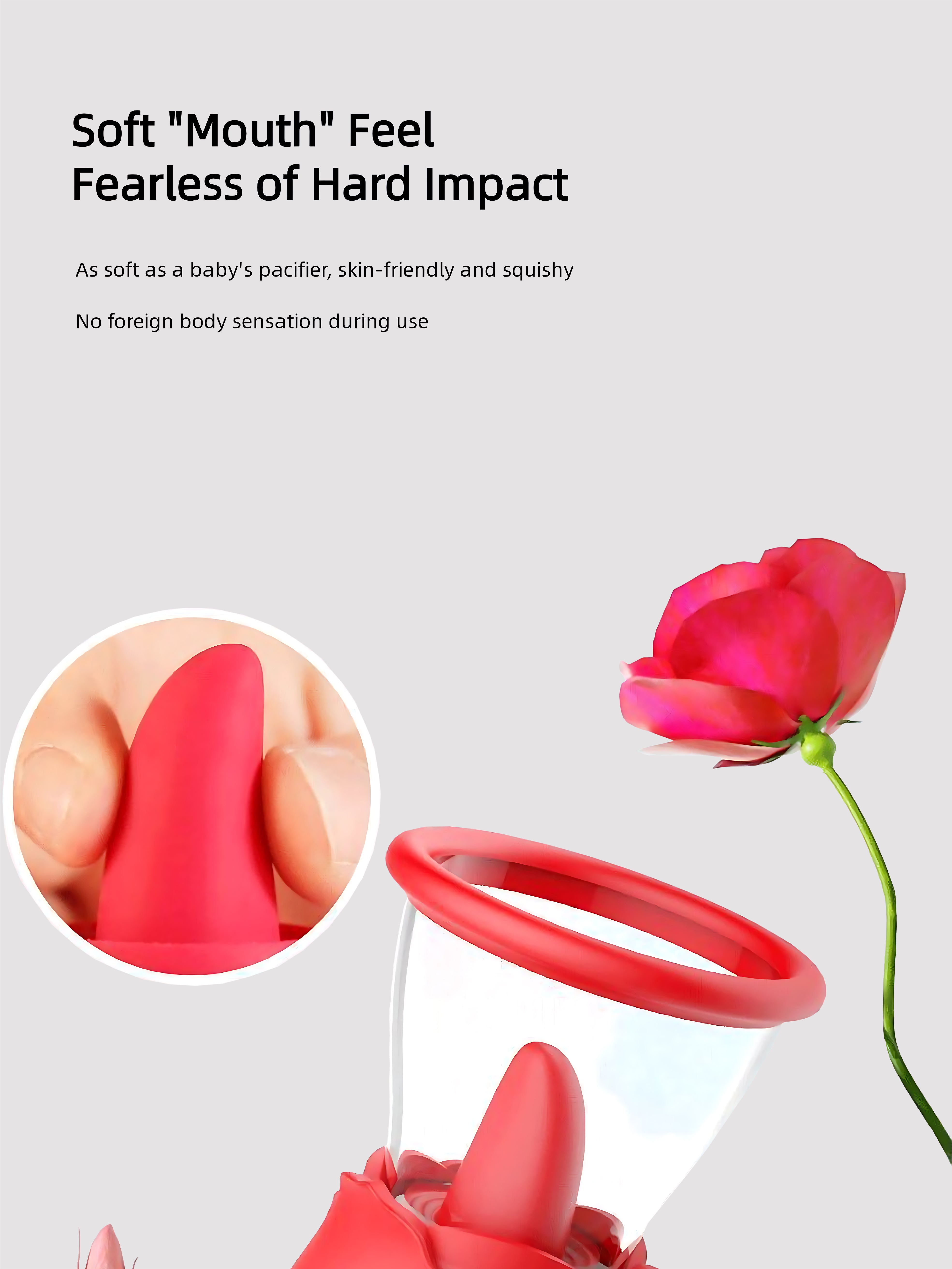 Dreamy Rose Dual Suction Vibrator