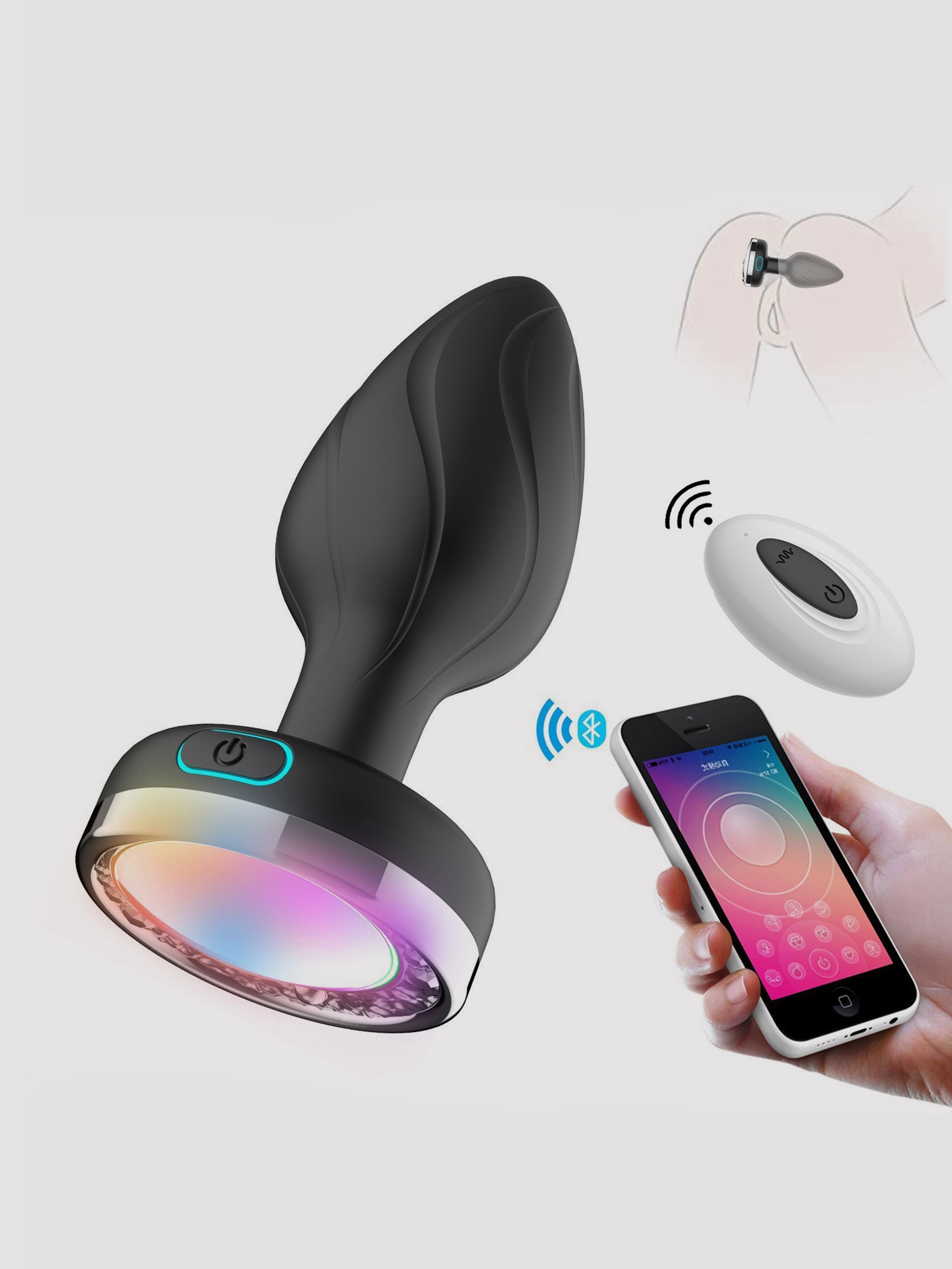 LED Remote Prostate Massager