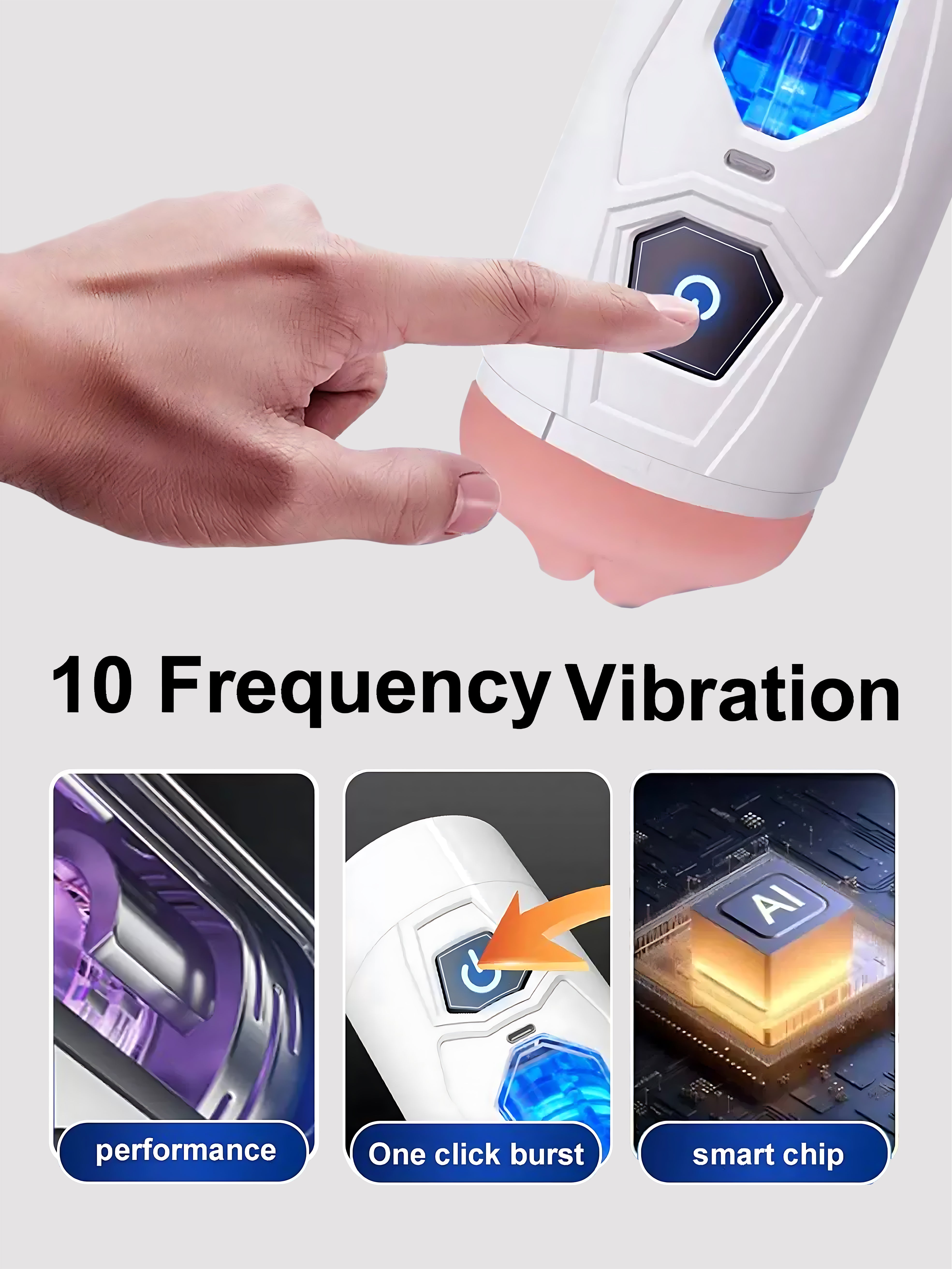 Interactive Dual-Opening Male Massager