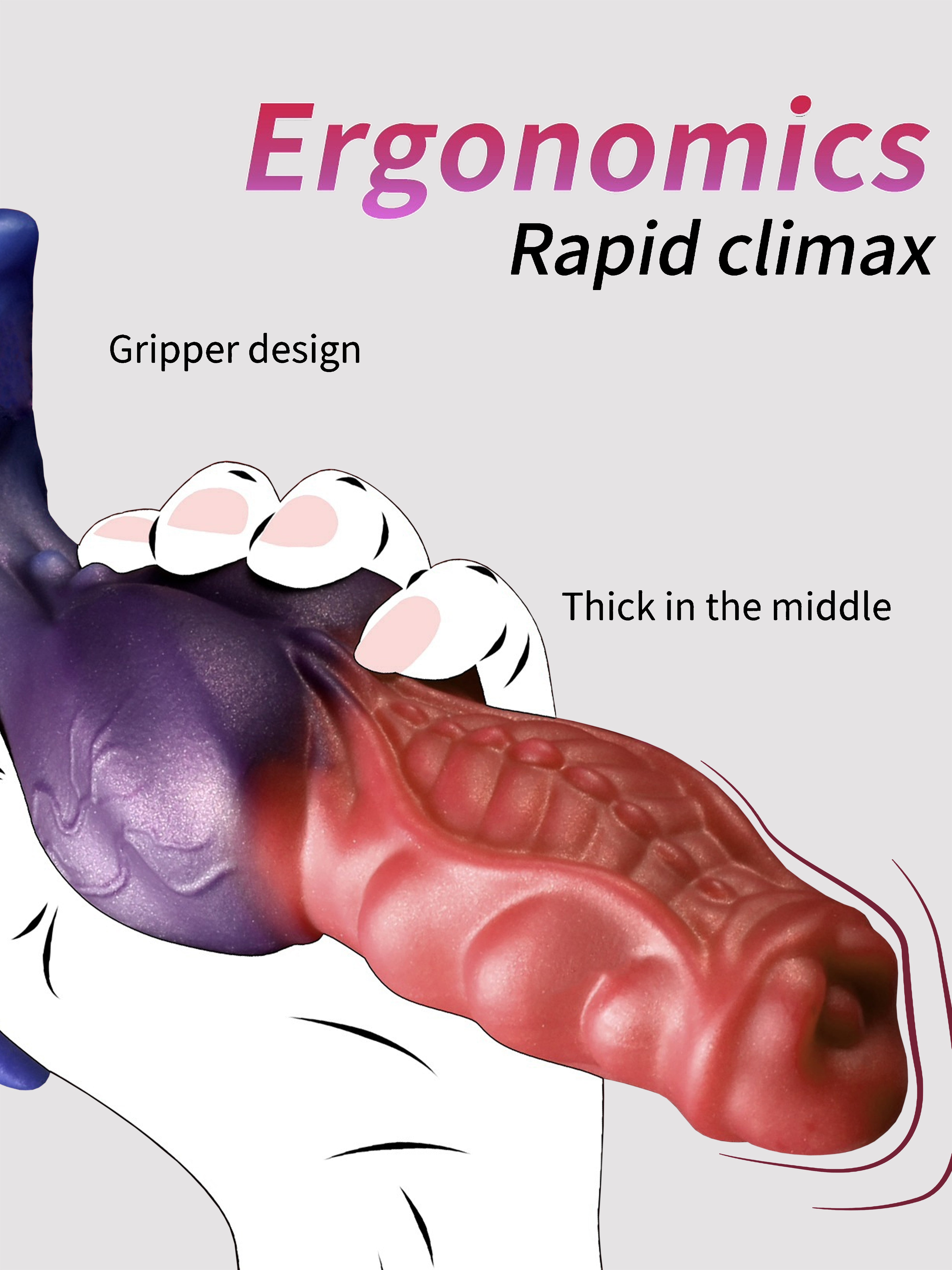 Realistic Liquid Silicone Anal Massager