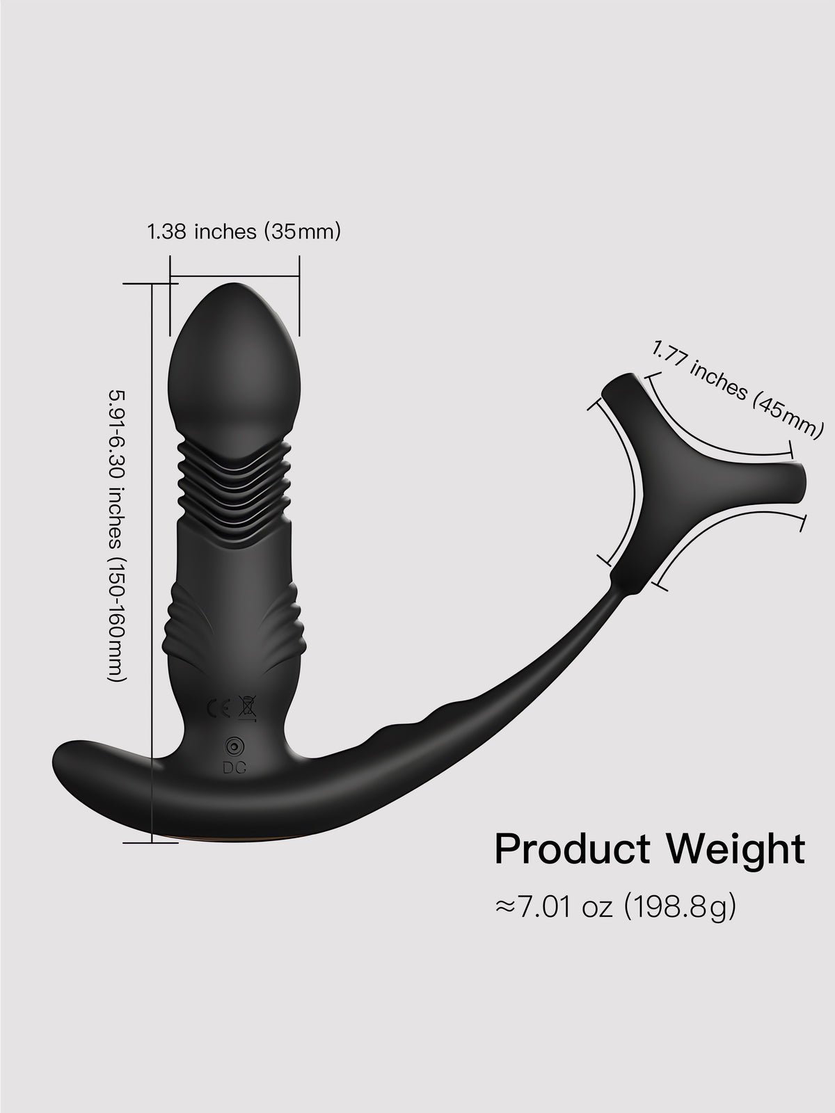 Retractable Triple-Ring Prostate Stimulator