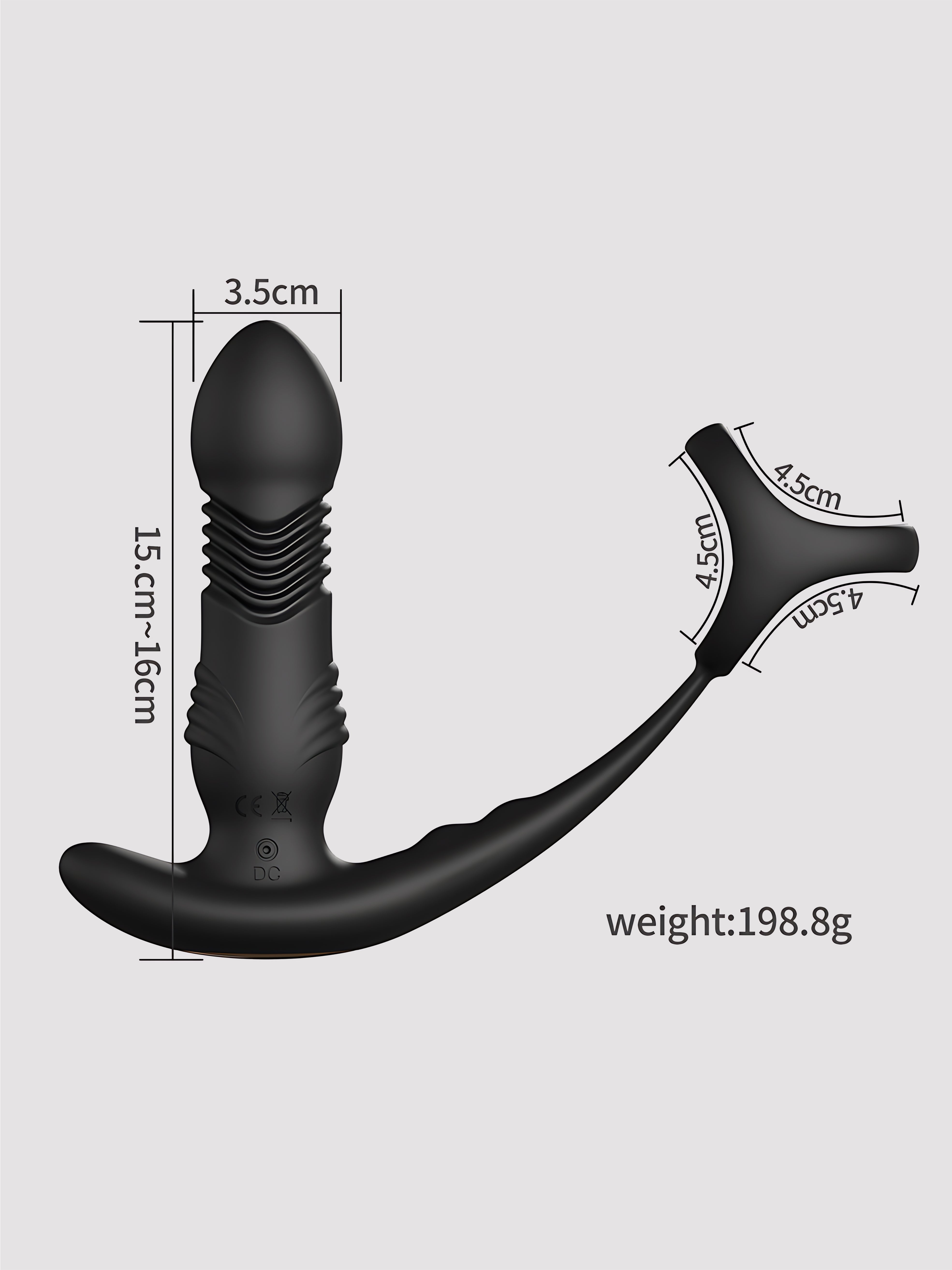 Retractable Triple-Ring Prostate Stimulator