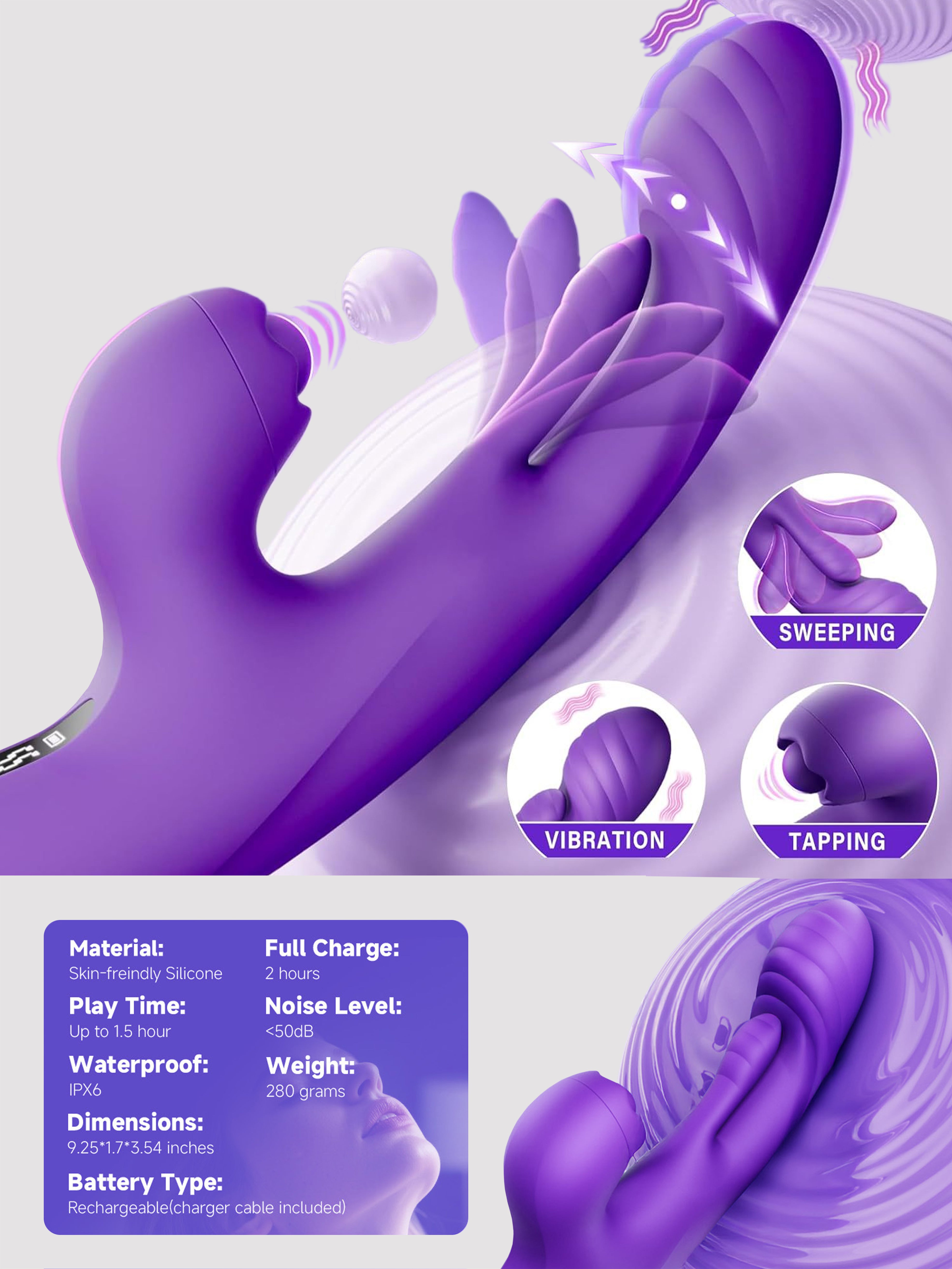 App-Controlled Licking & Tapping Vibrator
