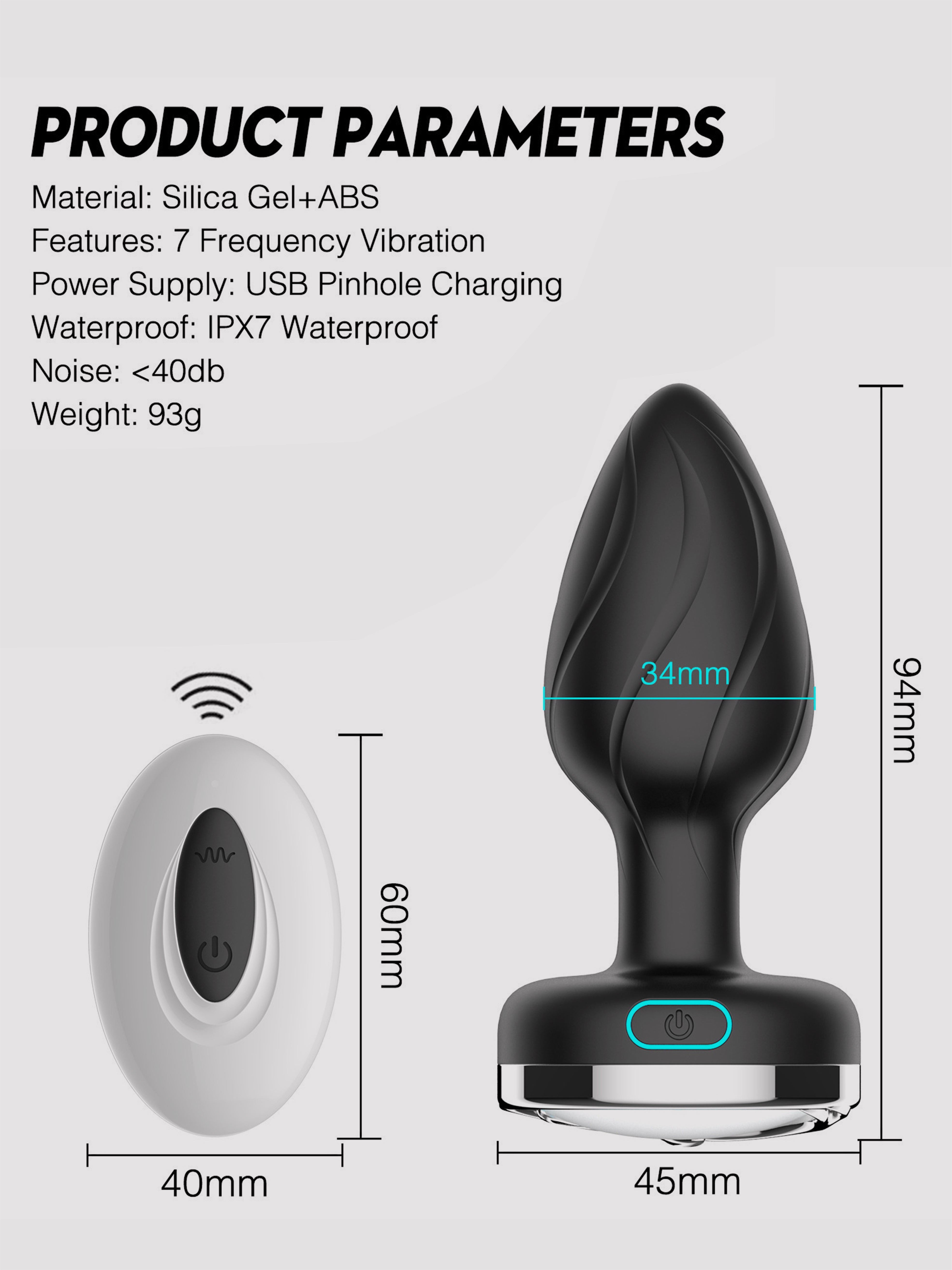 LED Remote Prostate Massager