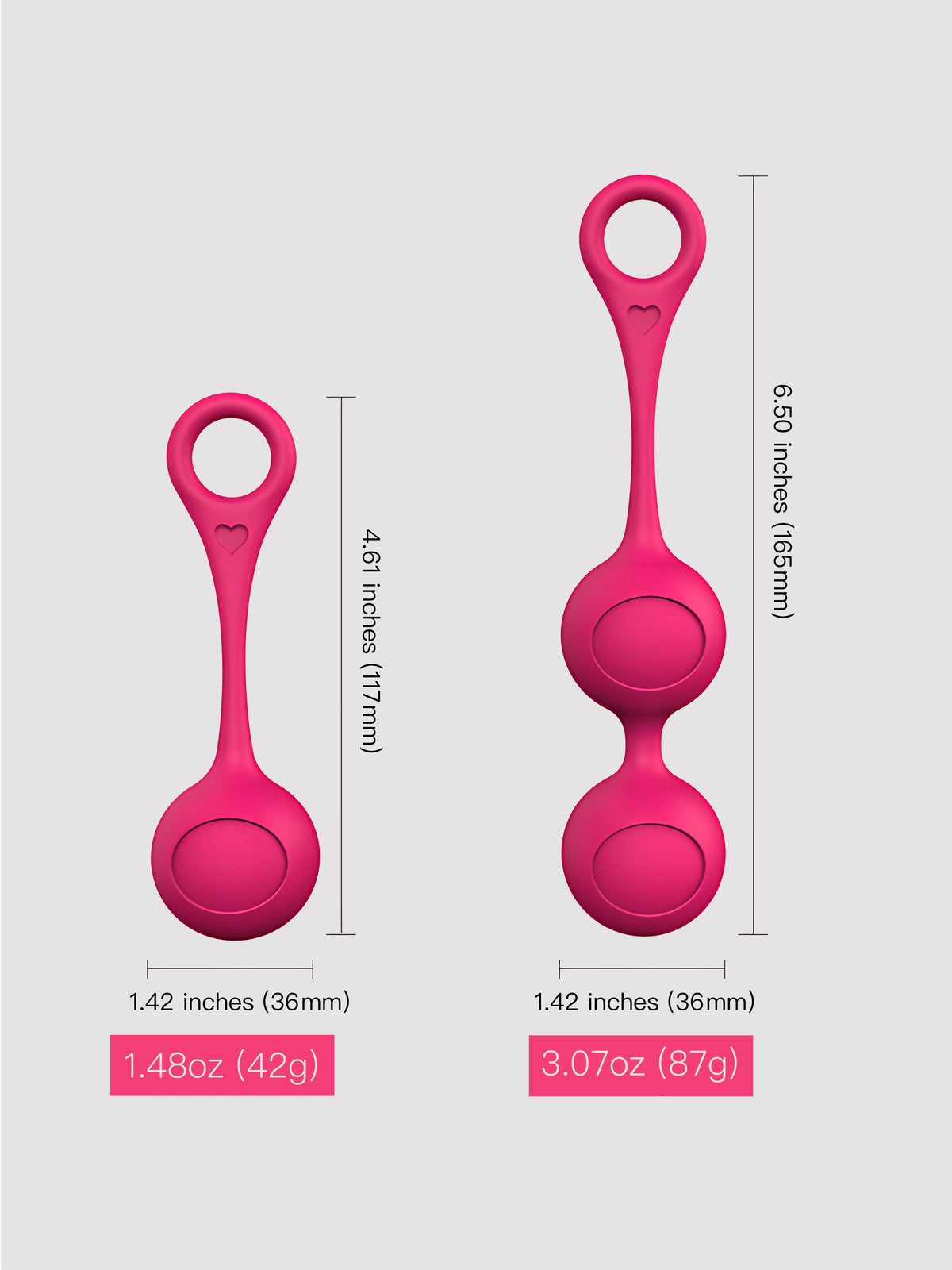 Portable Pelvic Floor Training Set | Single & Double Ball
