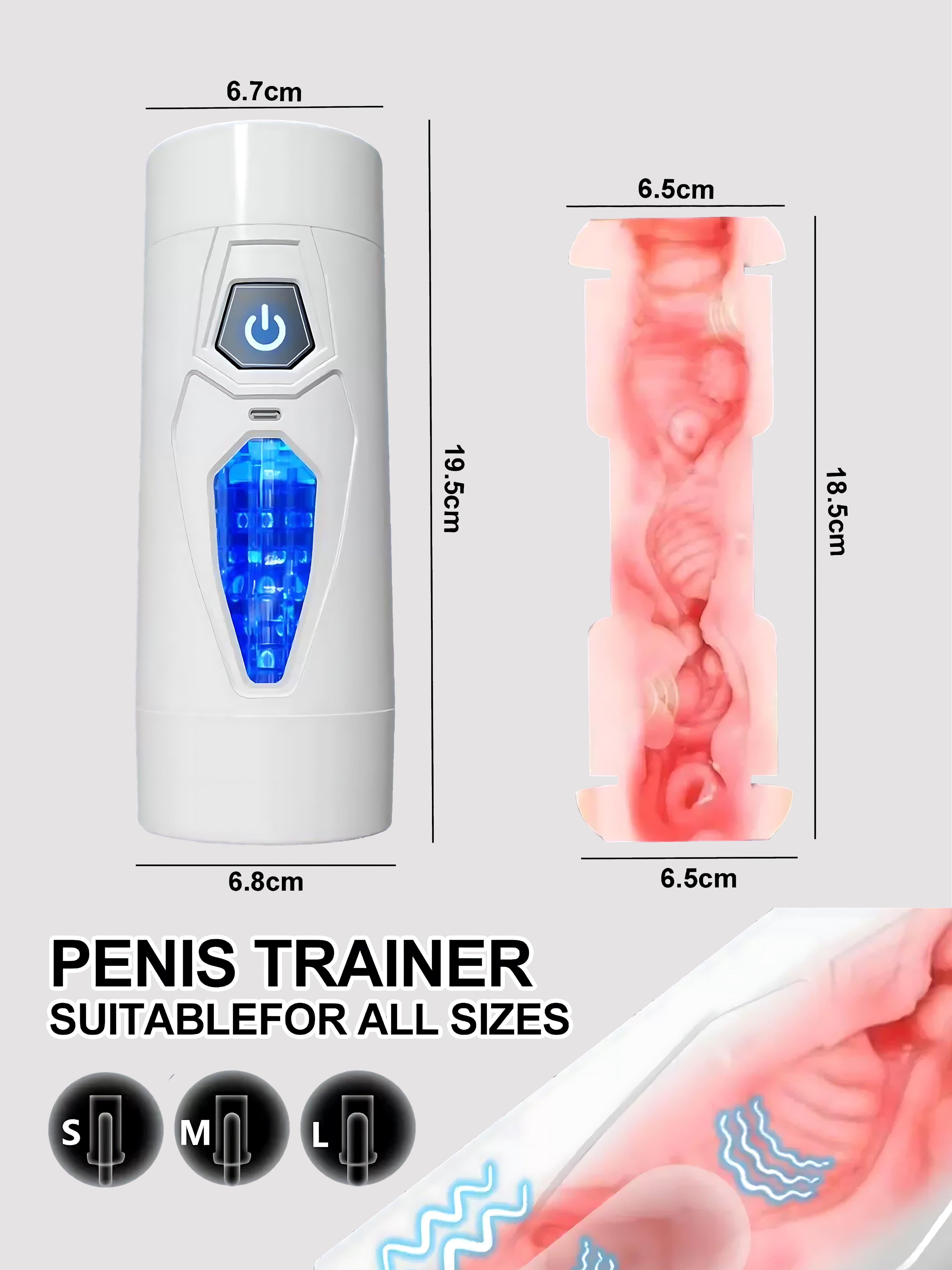Interactive Dual-Opening Male Massager