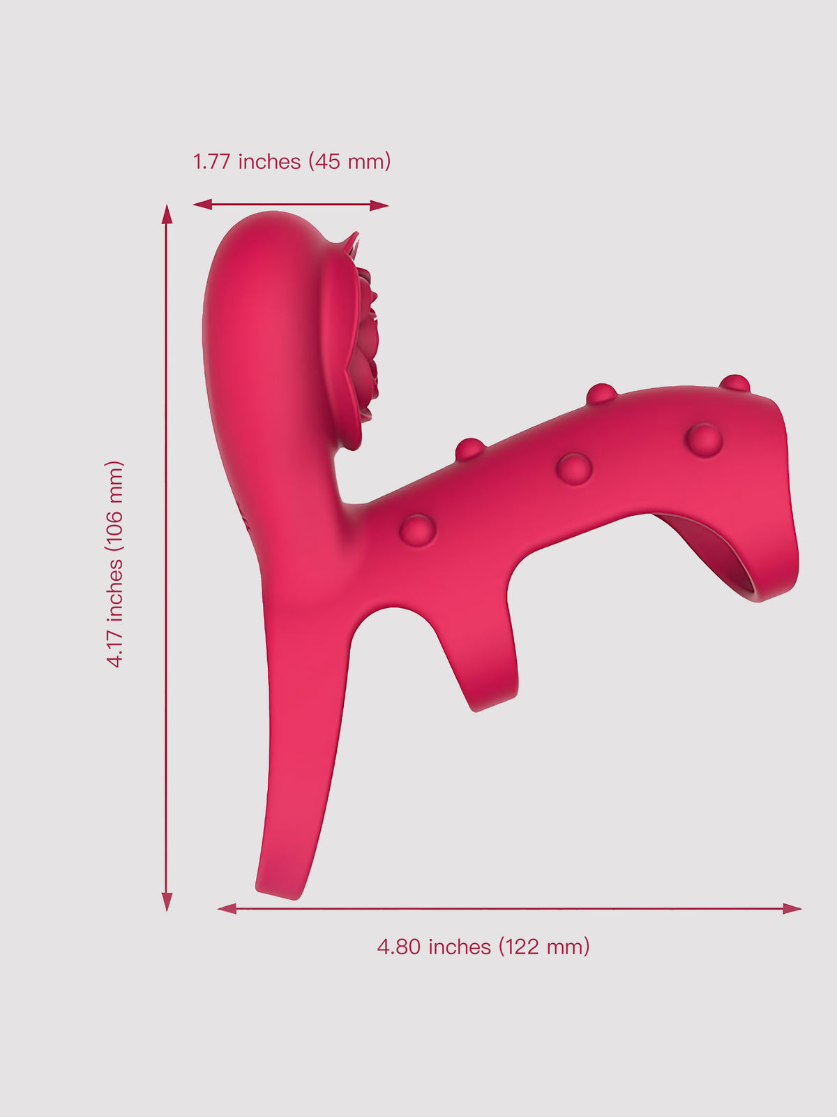 Remote Control Rose Vibrating Couples Ring